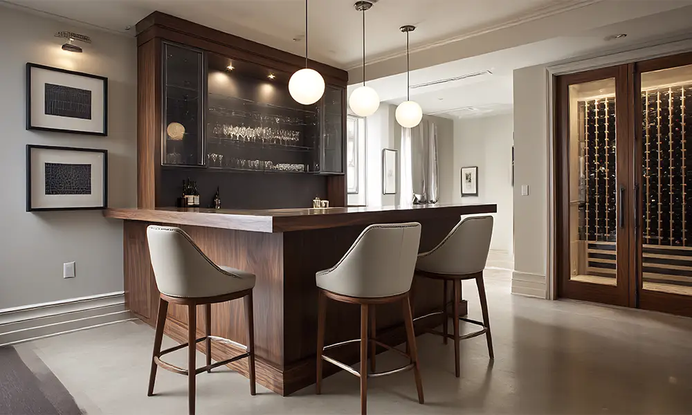 bar em casa planejado