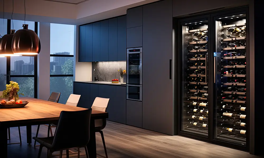 adega na cozinha planejada