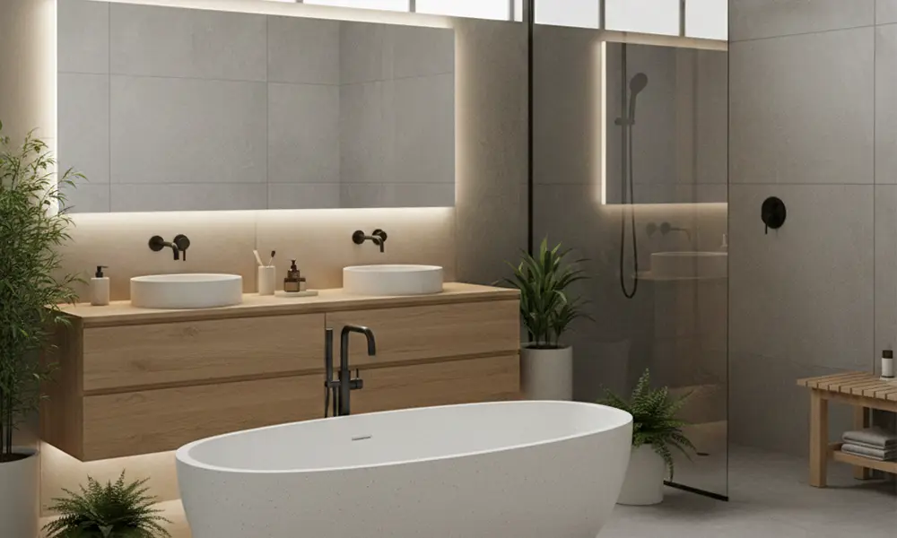Estilo spa sala de banho