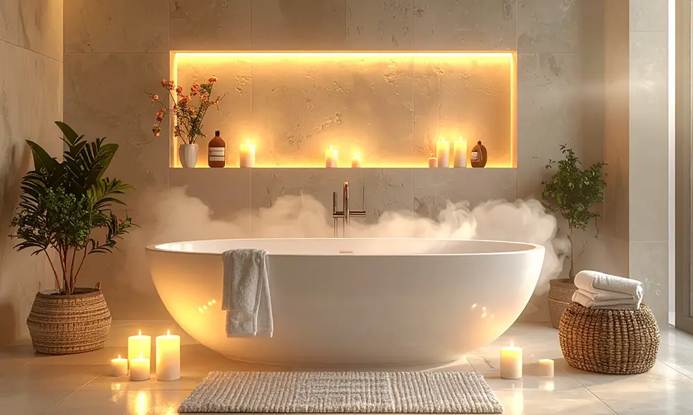 elegância da sala de banho